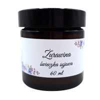 Ręcznie Robiona Świeczka Sojowa 60ml Żurawina