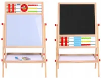 Drewniana Tablica Magnetyczna Kredowa Liczydło 4w1