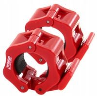 HRD SYSTEM ZACISKI SZCZĘKOWE QR NA GRYF 25MM KLAMROWE CZERWONE KOMPLET