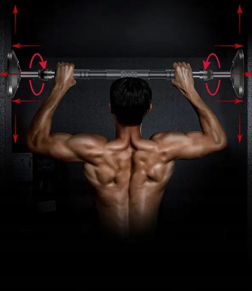 DRĄŻEK DO PODCIĄGANIA drążek ROZPOROWY do ćwiczeń REGULOWANY STALOWY 69-100 zdjęcie 9