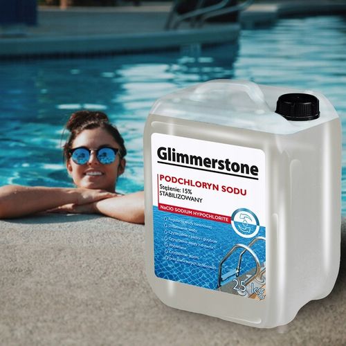 PODCHLORYN SODU STABILIZOWANY 15% CHLOR W PŁYNIE DO BASENU STUDNI 25kg na Arena.pl