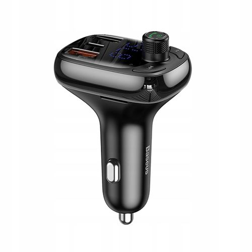 BASEUS ładowarka samochodowa 2xUSB A+TypC+transmitter FM BT PD QC4.0 5A 36W na Arena.pl