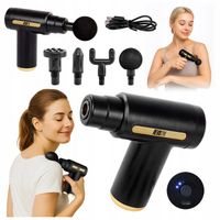 PISTOLET DO MASAŻU PLECÓW CIAŁA STÓP MASSAGE GUN USB-C WYMIENNE