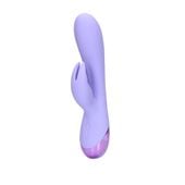 smooth silicone rabbit vibrator   digital lavender