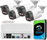 Zestaw do monitoringu Dahua IPC-HFW1439TL1-A-IL (x4) KIT PoE