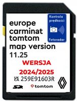 NAJNOWSZA MAPA RENAULT CARMINAT TOMTOM 11.25 EU 2024/25