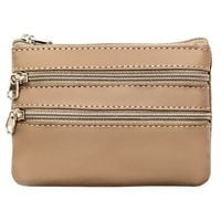 beżowe etui na klucze ze skóry naturalnej