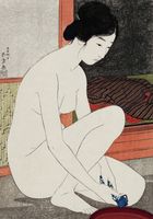 Plakat 70x100cm Yokugo No Onna, Hashiguchi Japoński Vintage