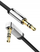 2 x Kabel AUX UGREEN AV119 Kątowy Mini Jack 3.5mm 1m Czarny DO Telefonu