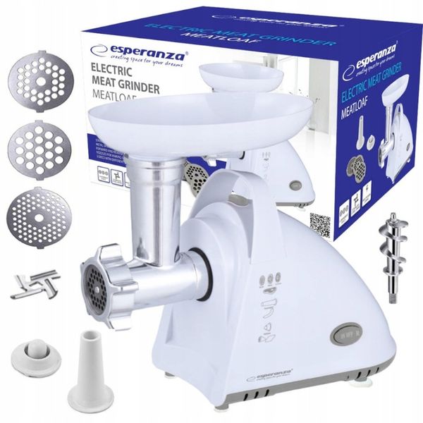 ELEKTRYCZNA MASZYNKA DO MIELENIA MIĘSA MOCNA 2000W 3 SITA DYSZA DO KIEŁBASY zdjęcie 6