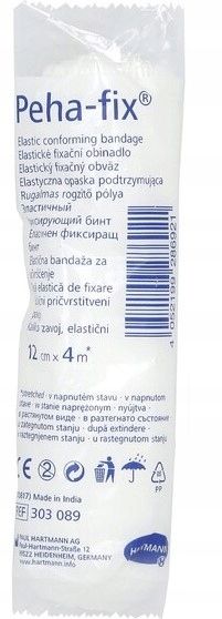 Bandaż elastyczny HARTMANN PEHA-FIX 12cm x 4m OPASKA PODTRZYMUJĄCA 20szt. zdjęcie 1