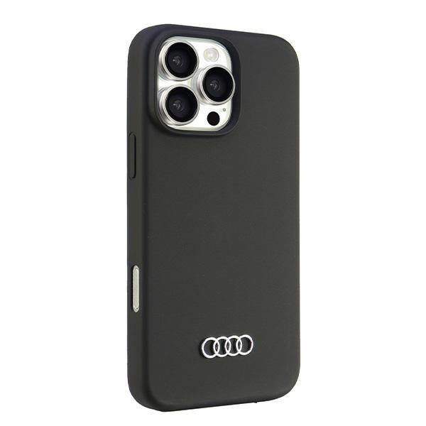 Audi Silicone Case iPhone 16 Pro Max 6.9" czarny/black hardcase zdjęcie 2