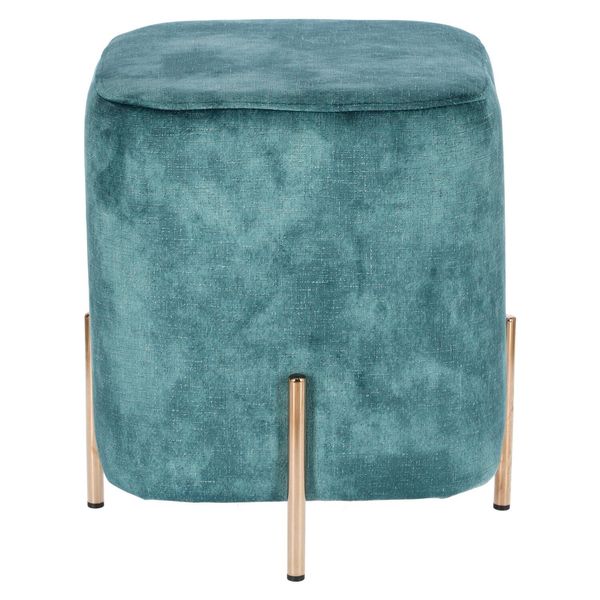 Pufa Izbit Velvet niebieska glamour zdjęcie 2