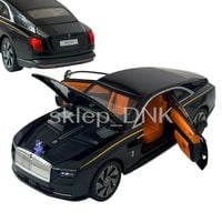 Metalowy Model samochodu 1:24 Rolls-Royce Spectre Czarny z szarym 1:24