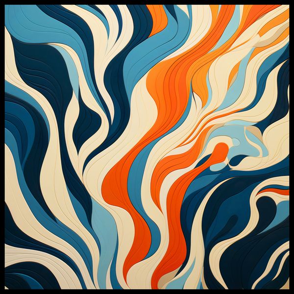 Plakat 60x60cm Oceaniczne Fale zdjęcie 2