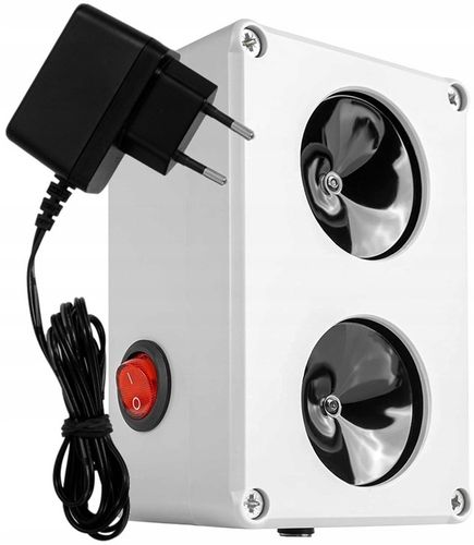 Podwójny odstraszacz na lisy kuny, hermetyczny 100%, mocny zmienny układ na Arena.pl