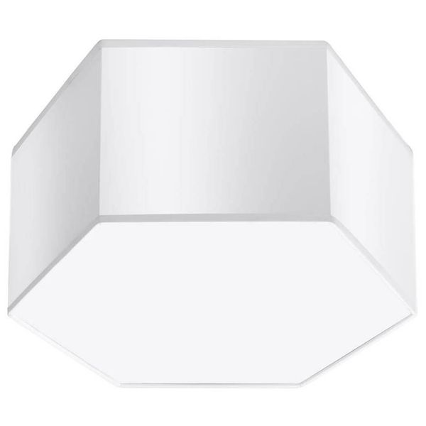 Minimalistyczna lampa sufitowa SL.1058 nad łóżko biała zdjęcie 1
