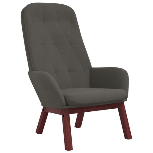 Fotel, ciemnoszary, obity aksamitem na Arena.pl