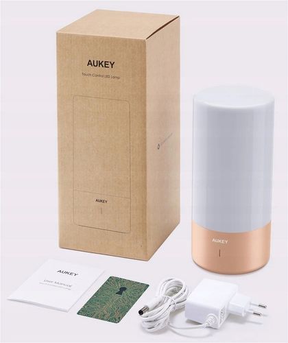 AUKEY LT-T6 Rose Gold LAMPKA NOCNA STOŁOWA RGB LED DOTYKOWA na Arena.pl