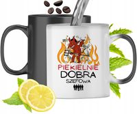 Kubek Magiczny Dla Szefowej Zmieniający Kolor Z Nadrukiem Ze Zdjęciem