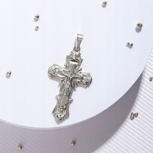 Krzyżyk srebrny męski duży 15g 7cm srebro 925 krzyż srebrny dla faceta na Arena.pl