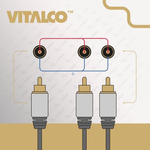 KABEL 1x RCA 2x RCA CINCH 3m DO SUBWOOFERA VITALCO SUBWOOFER na Arena.pl