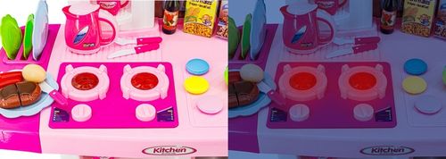 DUŻA KUCHNIA DLA DZIECI Kuchenka Akcesoria Światło na Arena.pl