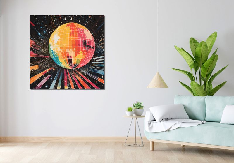 Obraz 100x100cm Disco Gra! zdjęcie 2