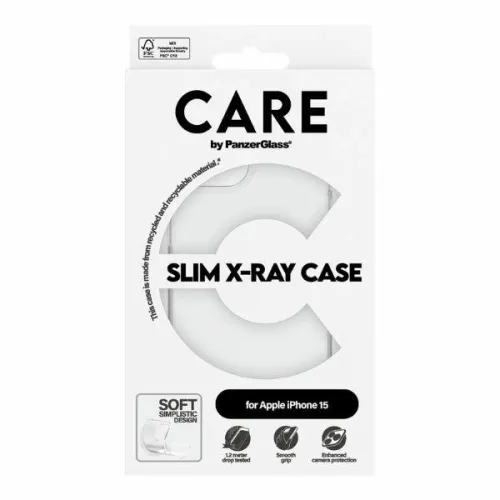 Etui CARE by PanzerGlass Slim X-Ray Case na iPhone 15  - przezroczyste na Arena.pl