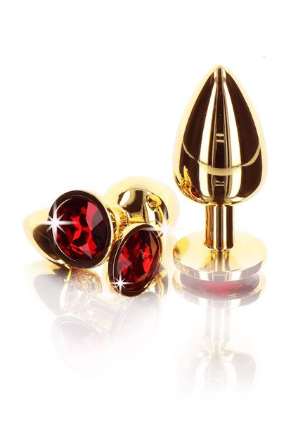 Butt Plug With Diamond Jewel S Gold zdjęcie 5