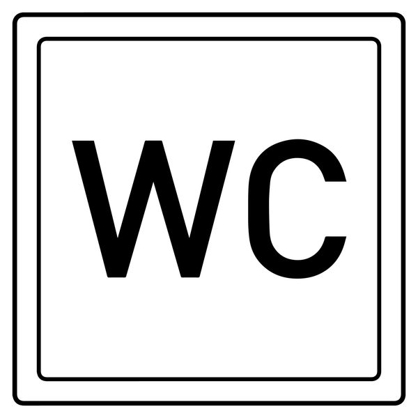 Naklejka WC 1 szt zdjęcie 1