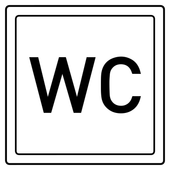 Naklejka WC 1 szt