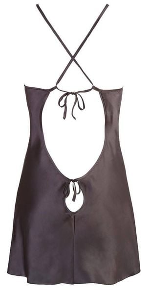 Satin Chemise Black M zdjęcie 7