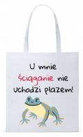 Dzień Nauczyciela Prezent Torba Eco Biała Shopper Z Nadrukiem Ze Zdjęciem