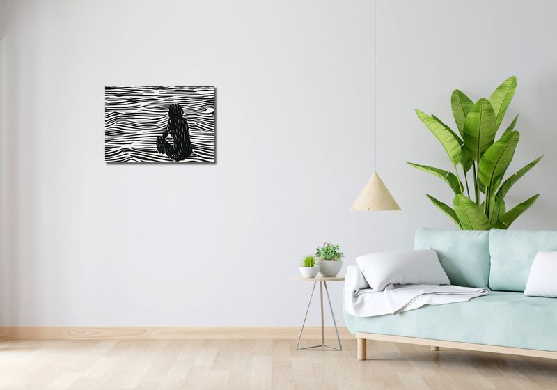 Obraz 60x40cm Złożone Fluidalne Linie zdjęcie 2