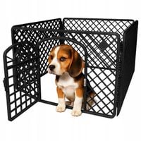 Kojec dla szczeniąt Zagroda dla psa CZARNY (I220)