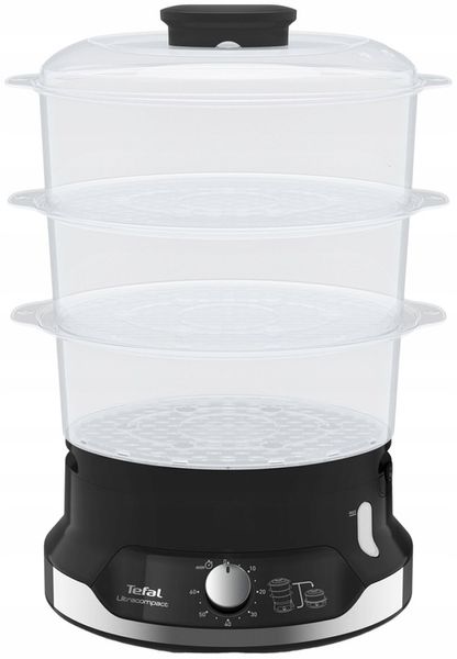 Parowar TEFAL UltraCompact VC2048 800W 9L 3 pojemniki Szybkowar zdjęcie 3