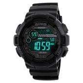 Zegarek męski SKMEI LED elektroniczny czarny wiele funkcji