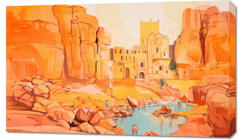 Obraz 100x60cm Ruiny pod Słońcem zdjęcie 1