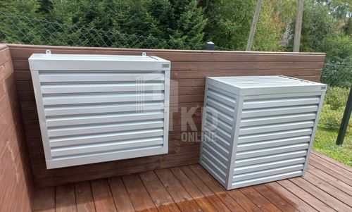 Osłona klimatyzatora - pompy ciepła 70x40x130 cm biały TKD160 na Arena.pl