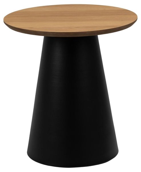 Stolik Soli 45cm dąb/czarny zdjęcie 2