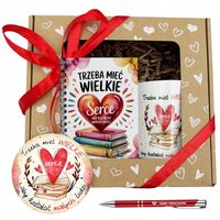 Zestaw Prezent Dzień Nauczyciela PODKŁADKA KUBEK NOTES DŁUGOPIS