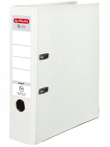 Segregator HERLITZ A4 80mm 8cm Q.file biały 10szt na Arena.pl