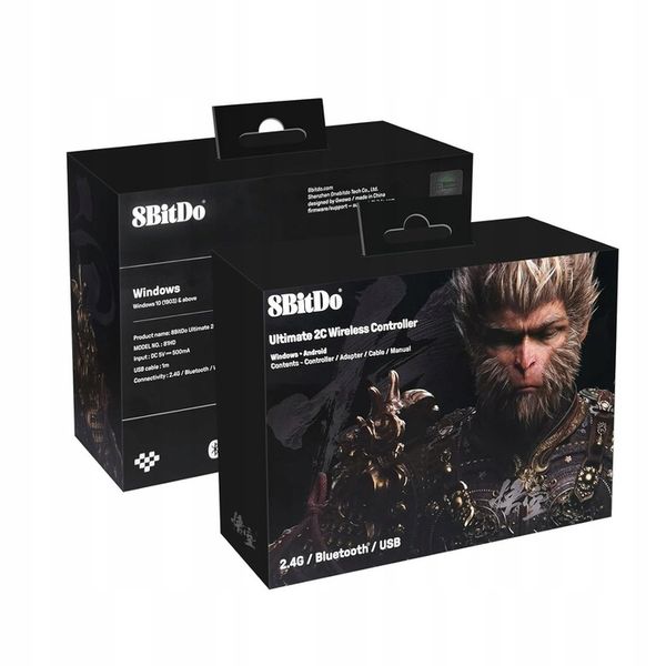 Kontroler 8Bitdo Ultimate 2C Hall Effect 2.4G Android PC Black Myth Wukong zdjęcie 7
