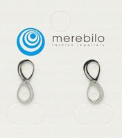 Kolczyki znak nieskończoności w kolorze srebrnym stal chirurgiczna