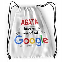 Plecak Dla Agaty Szkolny Worek Torba Z Nadrukiem Ze Zdjęciem