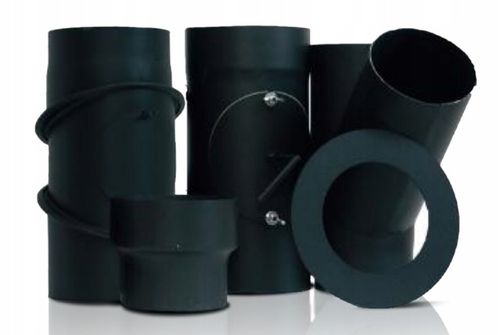 ROZETA SZEROKA FI 130 MASKUJĄCA ŚCIENNA DO PIECA KOZY CZARNA na Arena.pl