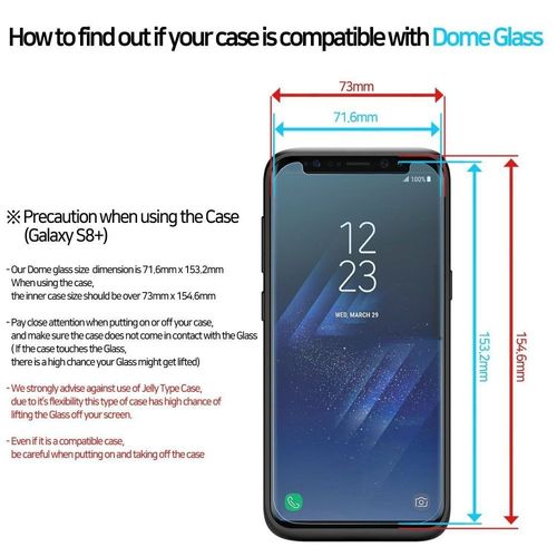 SZKŁO HARTOWANE WHITESTONE DG REPLACEMENT GALAXY S8+ PLUS CLEAR na Arena.pl
