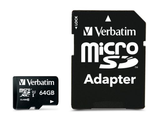 Verbatim Micro SDHC 64GB Class10 UHS-I + Adapter na Arena.pl