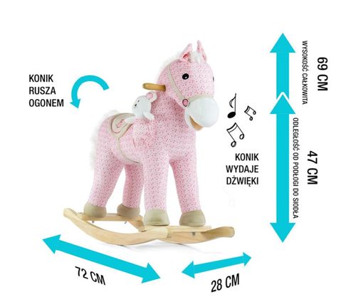 MILLY MALLY 0461 Koń Pony pink na Arena.pl